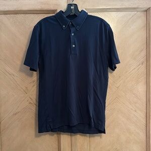 Muji Mens Polo - Navy Blue - M